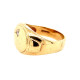 Pre Owned 9ct Diamond Set Signet Ring ZP123